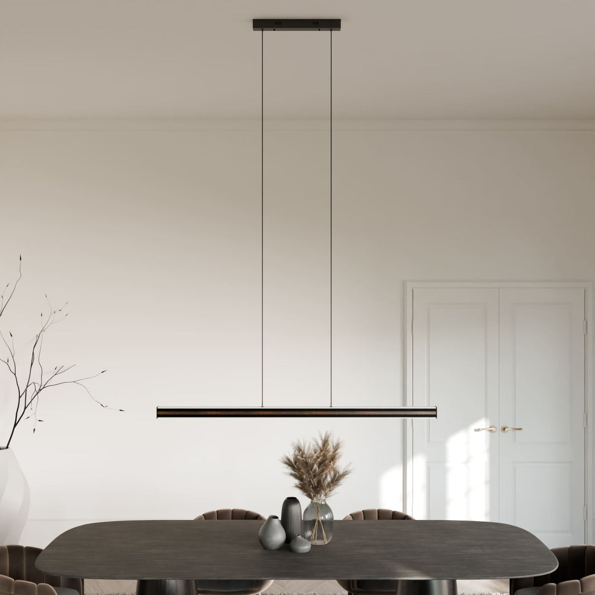 Linear LED pendant light