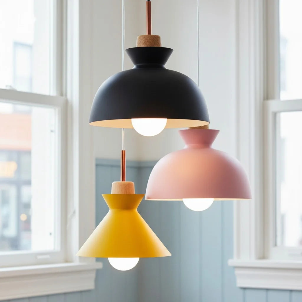 Lampa wisząca metalowa