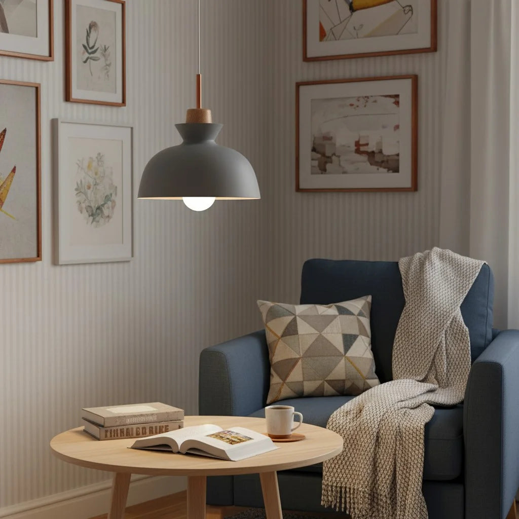 Lampa wisząca metalowa