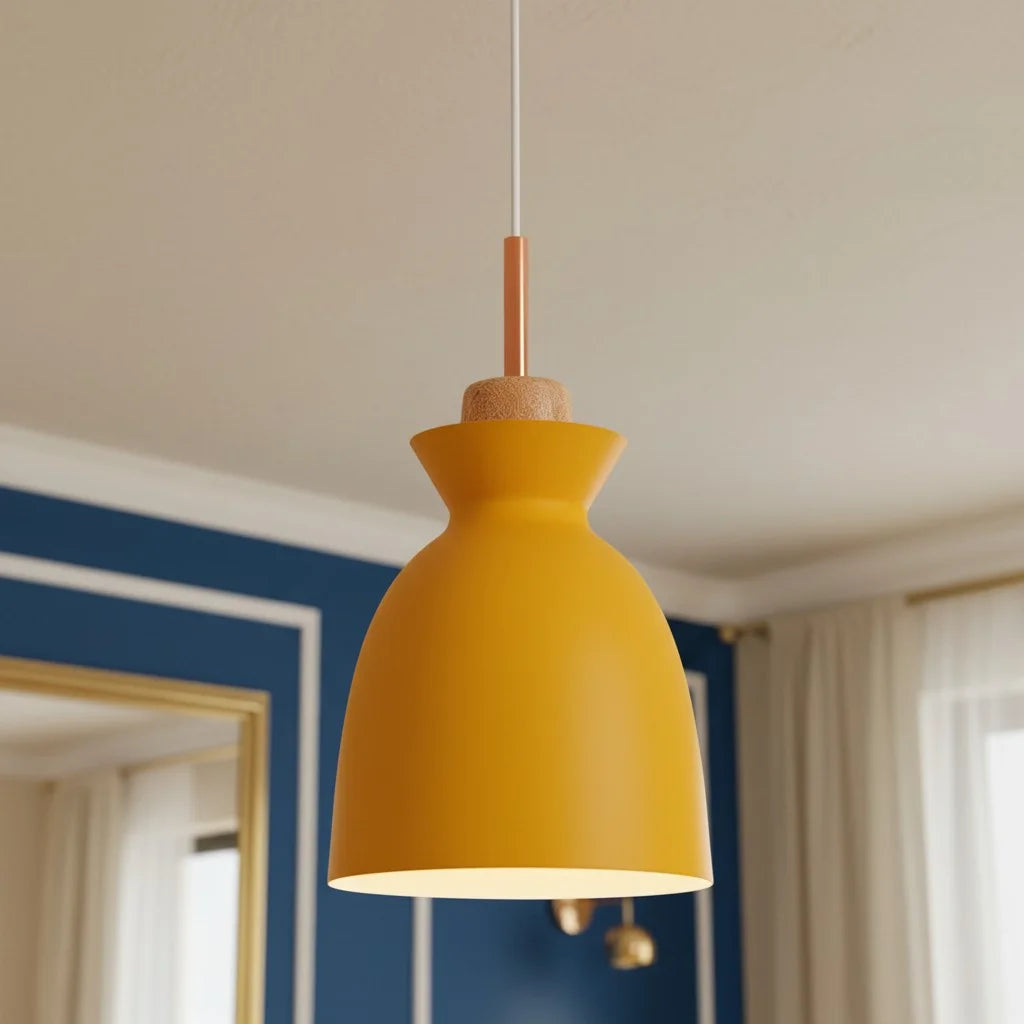 Lampa wisząca metalowa