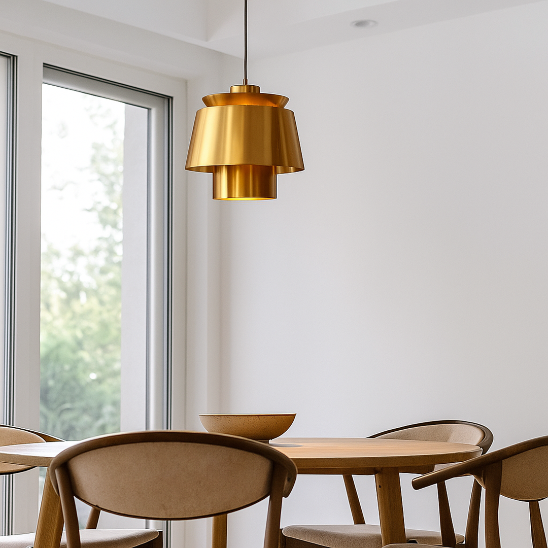 Lampa wisząca mosiężna
