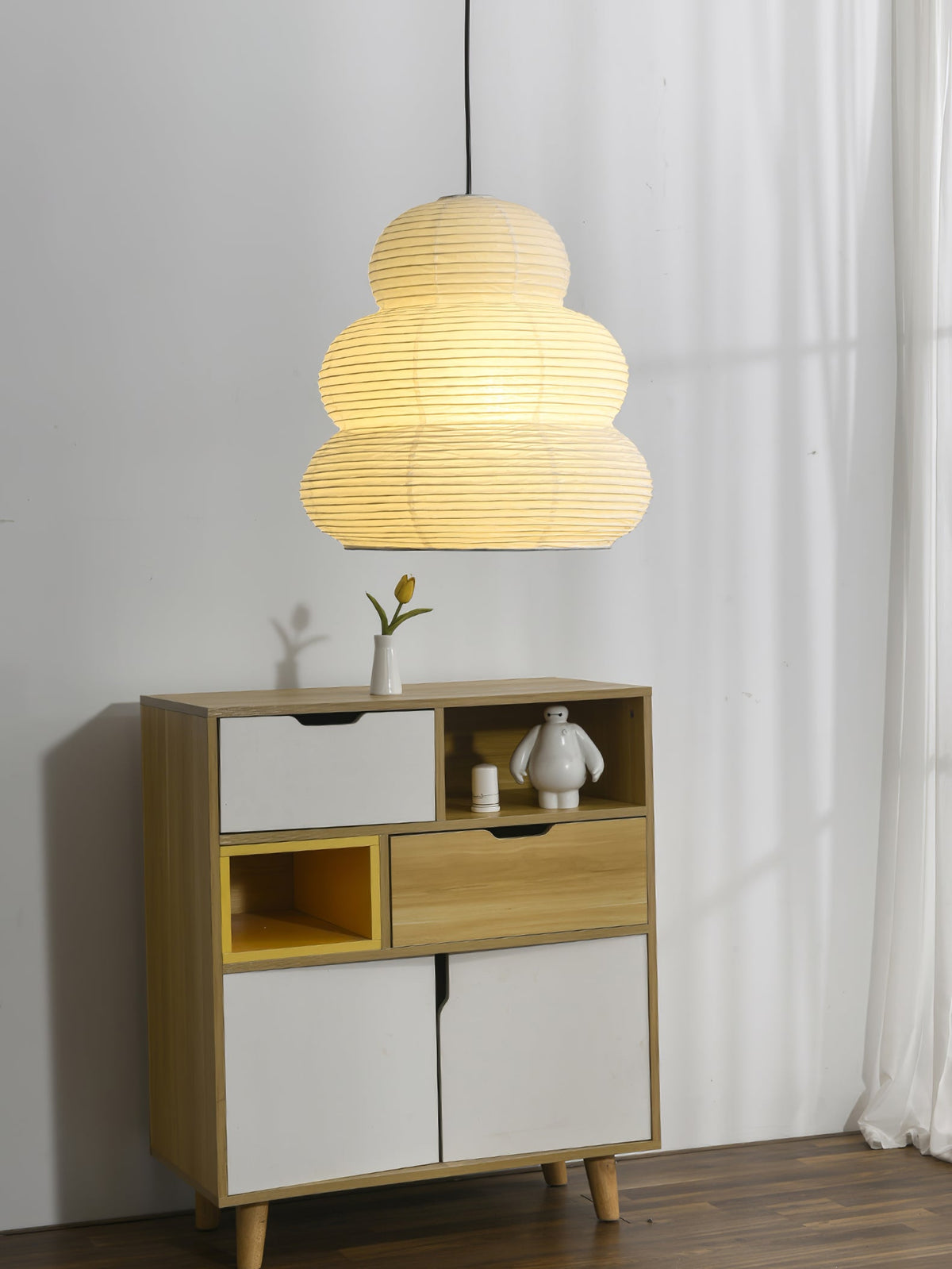 Lampa wisząca papierowa