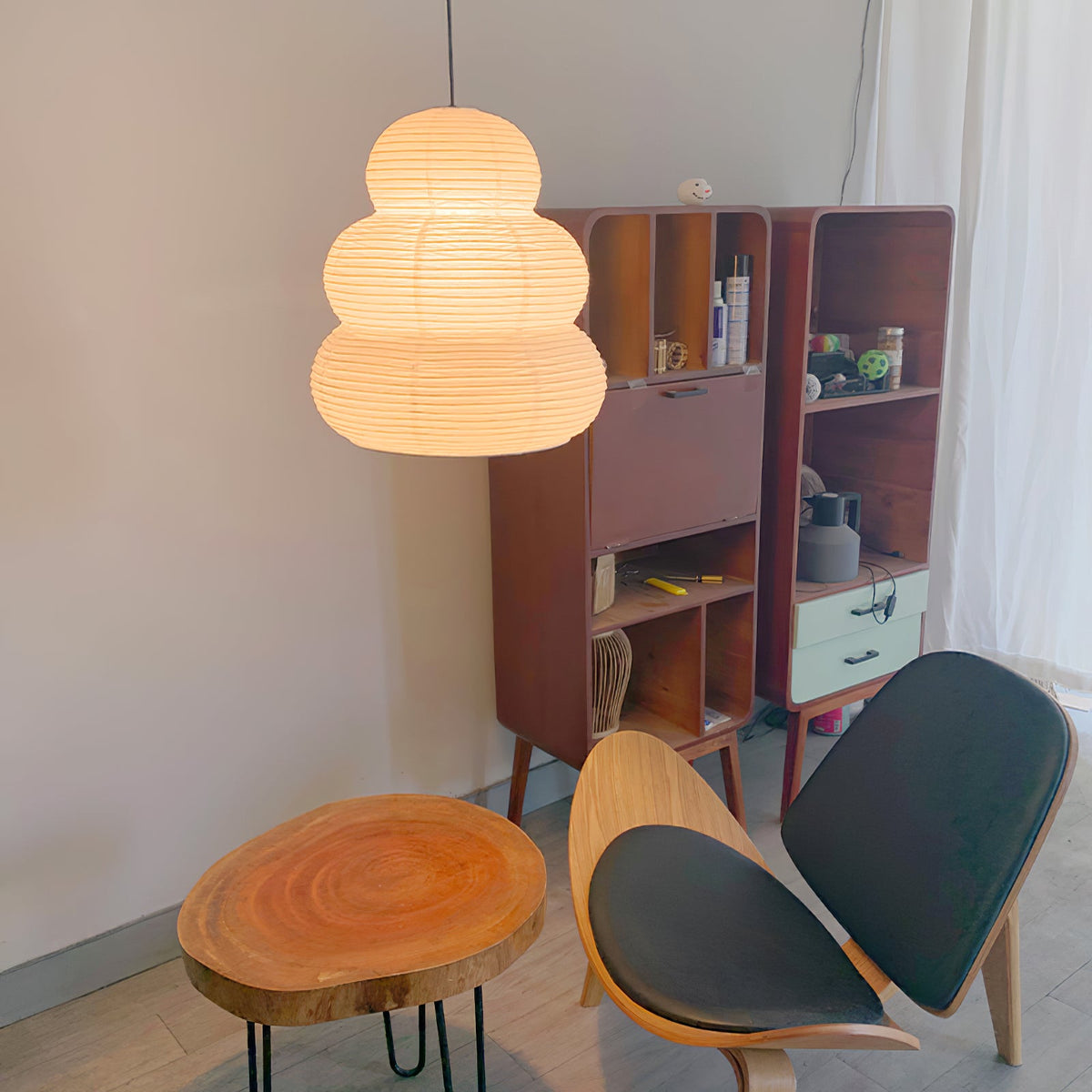 Lampa wisząca papierowa
