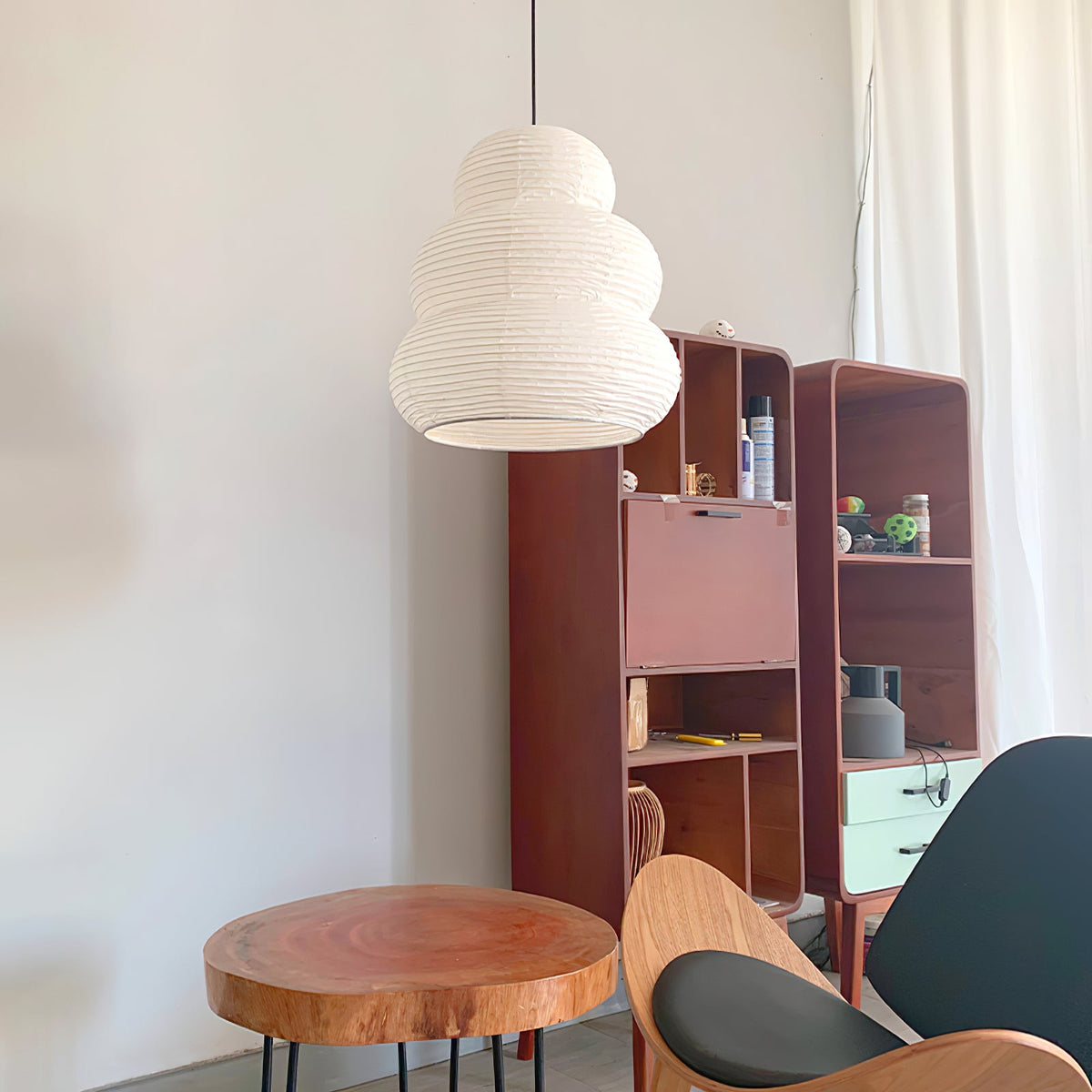 Lampa wisząca papierowa
