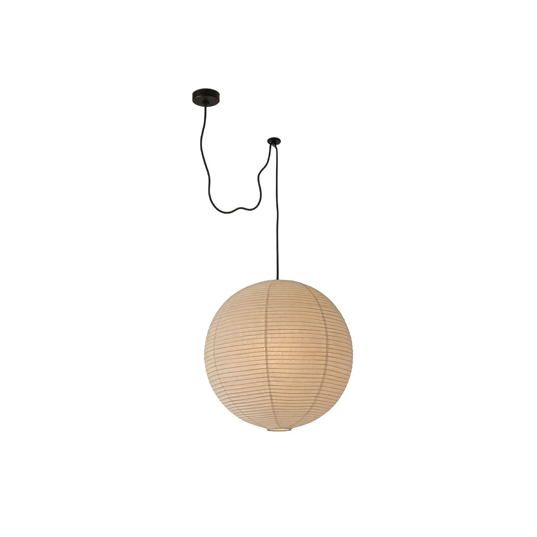 Paper sphere pendant lamp