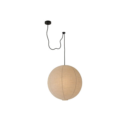 Paper sphere pendant lamp