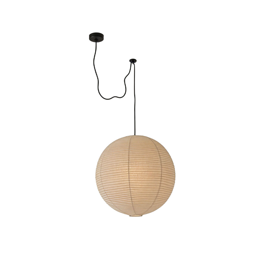 Paper sphere pendant lamp