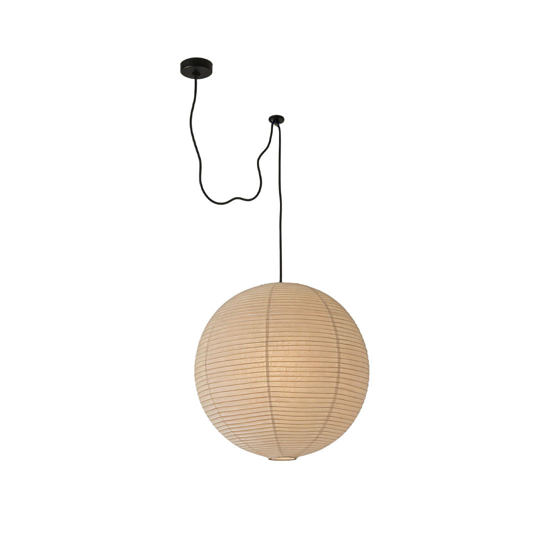 Paper sphere pendant lamp