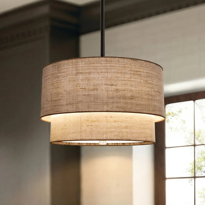 Lampa wisząca podwójny klosz