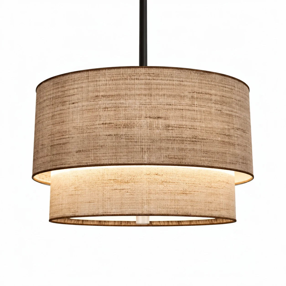Lampa wisząca podwójny klosz
