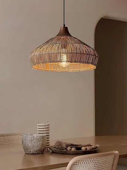 Rattan pendant lamp