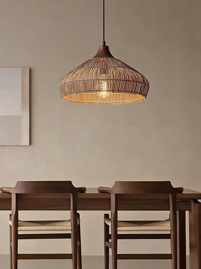 Rattan pendant lamp