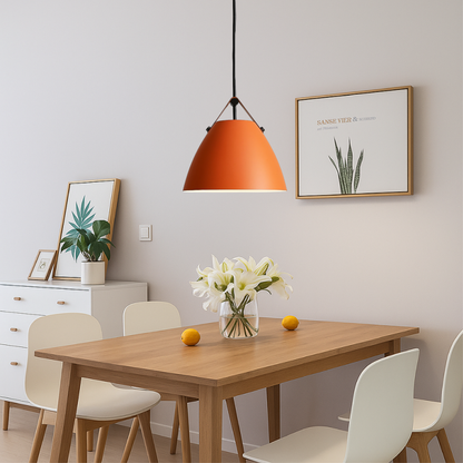 Lampa wisząca stożkowy klosz