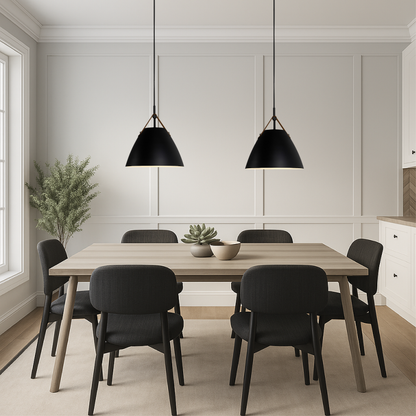 Lampa wisząca stożkowy klosz