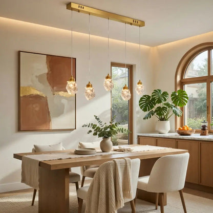 Glass pendant lamp