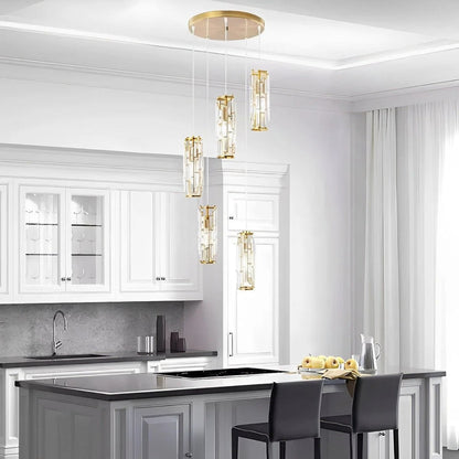Glass pendant lamp