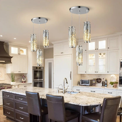 Glass pendant lamp