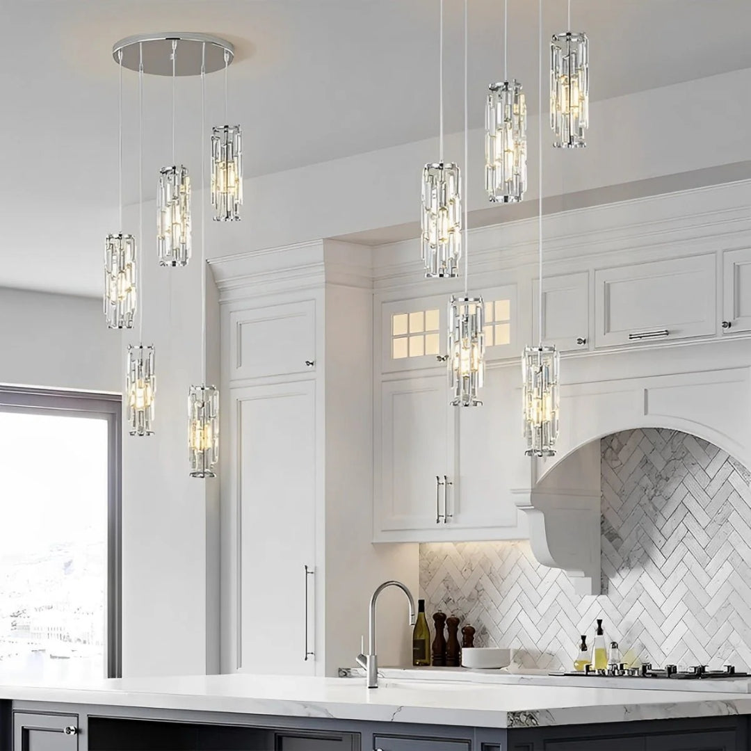 Glass pendant lamp