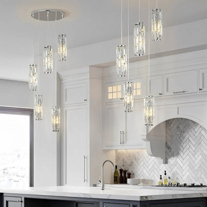 Glass pendant lamp