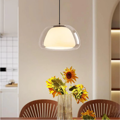 Lampa wisząca szklana