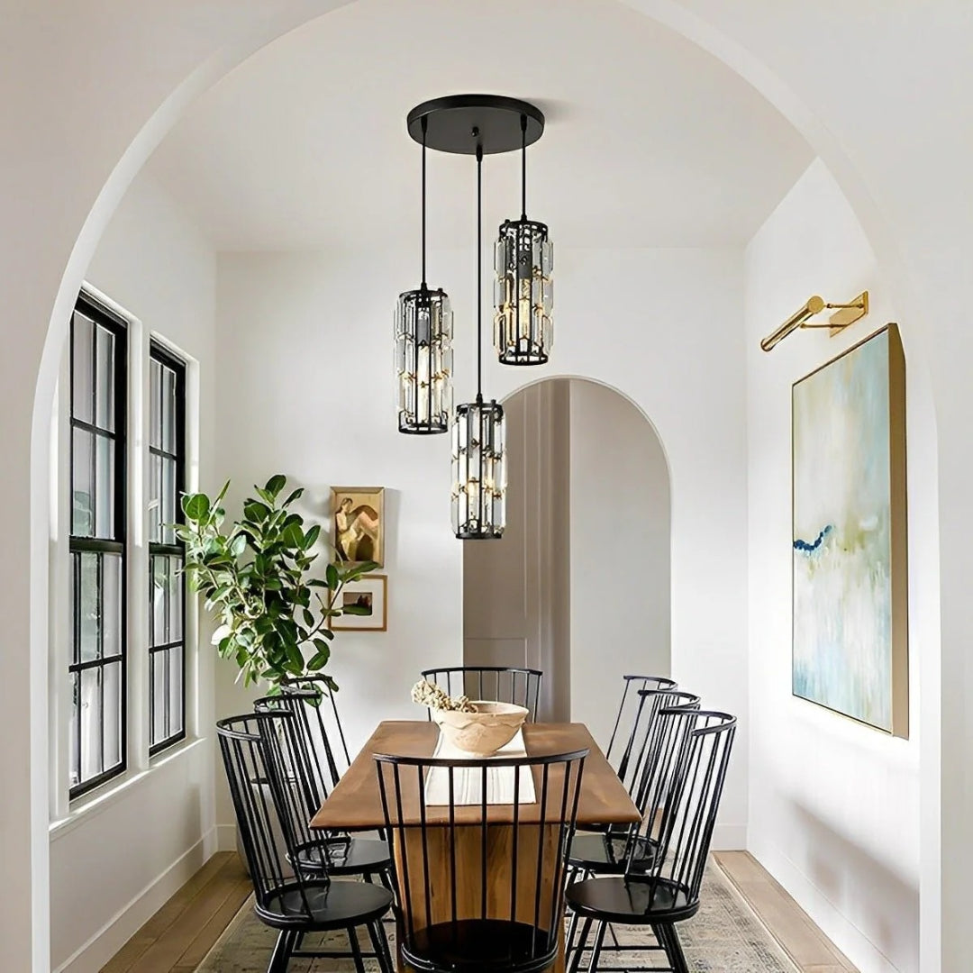 Glass pendant lamp