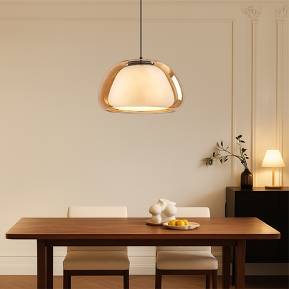 Lampa wisząca szklana