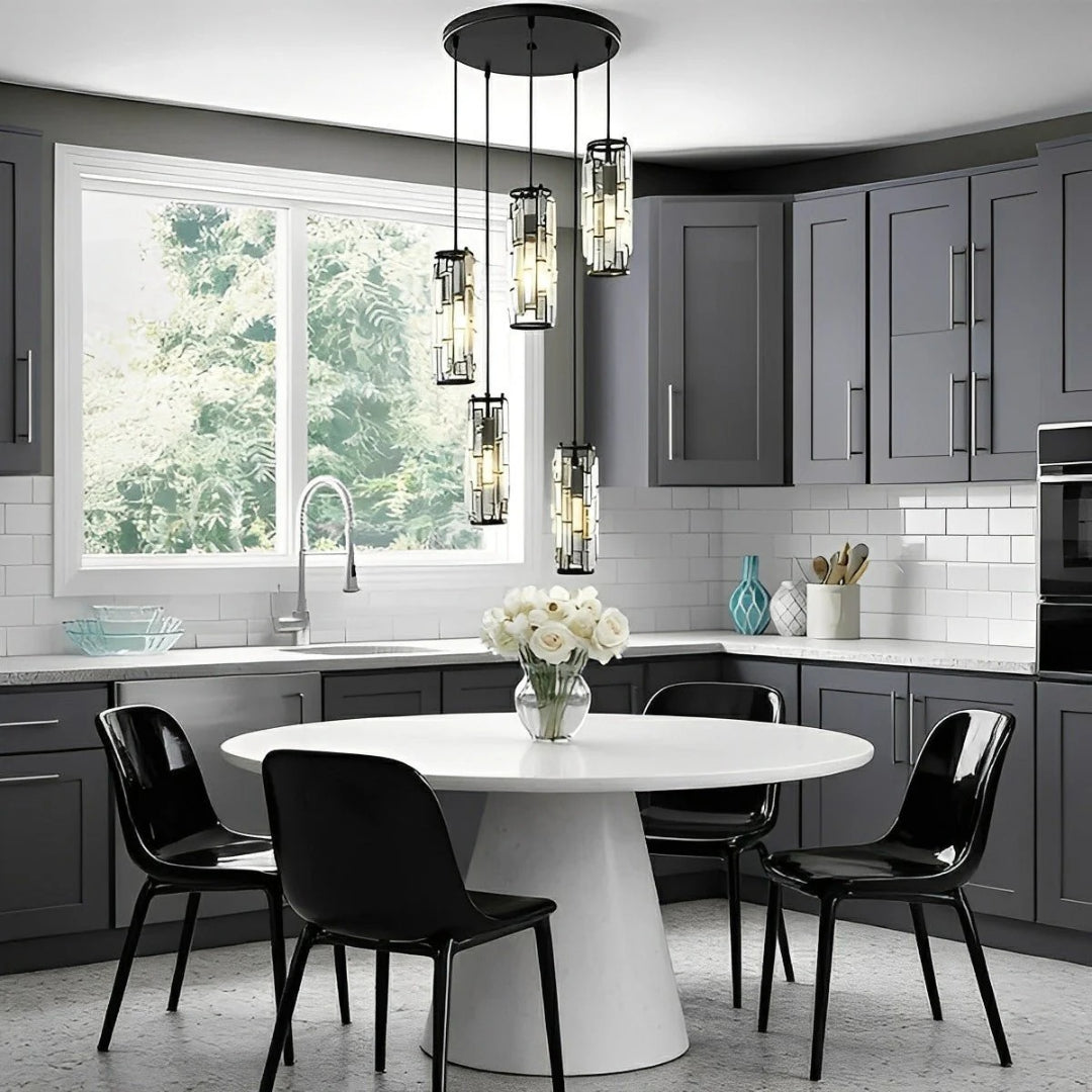 Glass pendant lamp