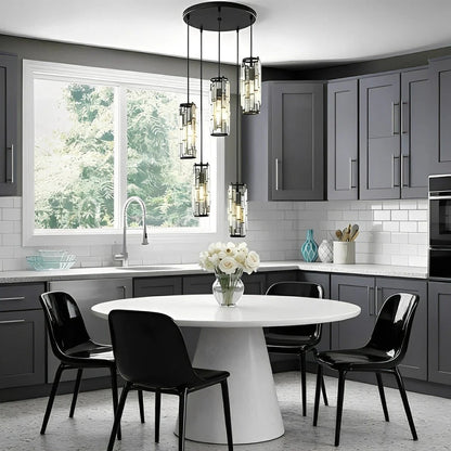 Glass pendant lamp