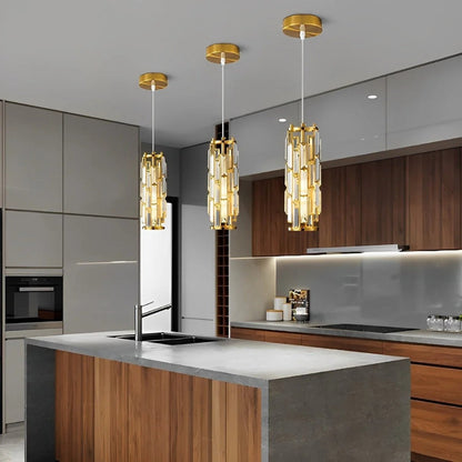 Glass pendant lamp