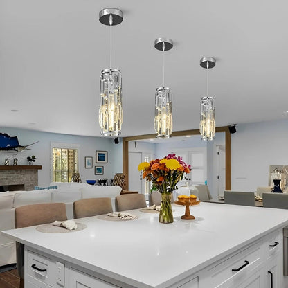 Glass pendant lamp
