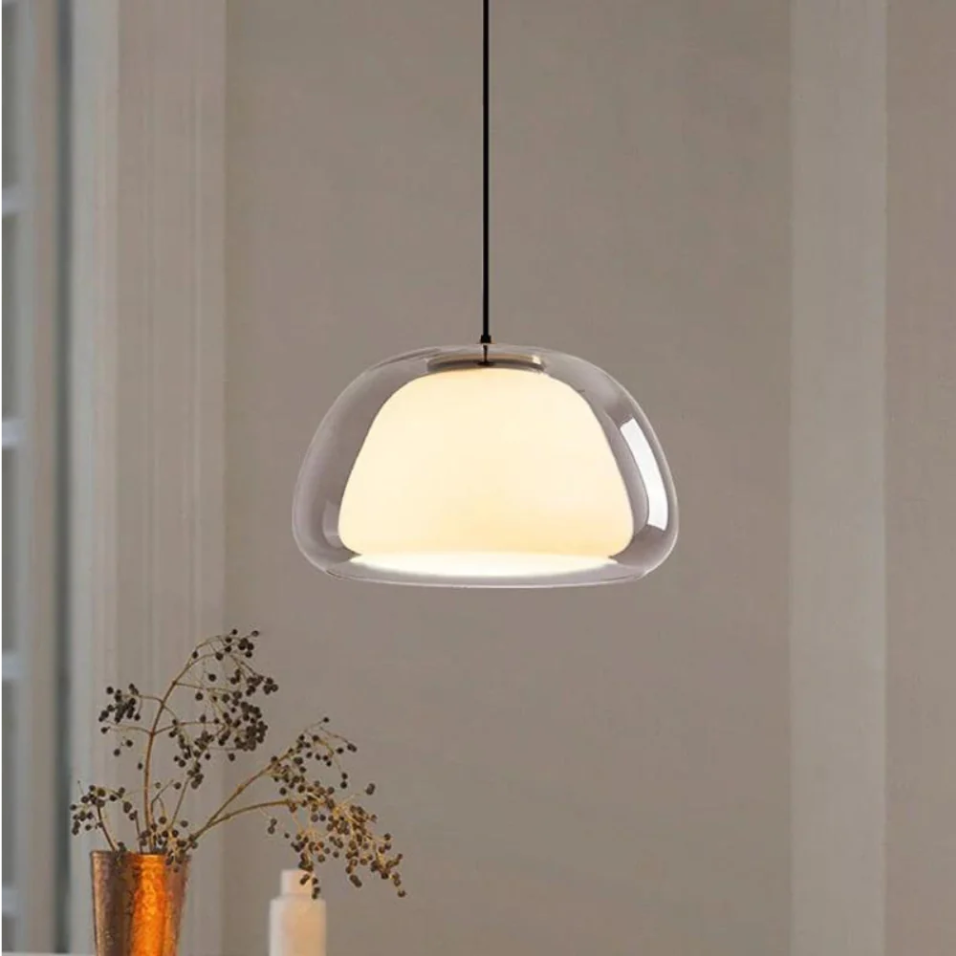 Lampa wisząca szklana