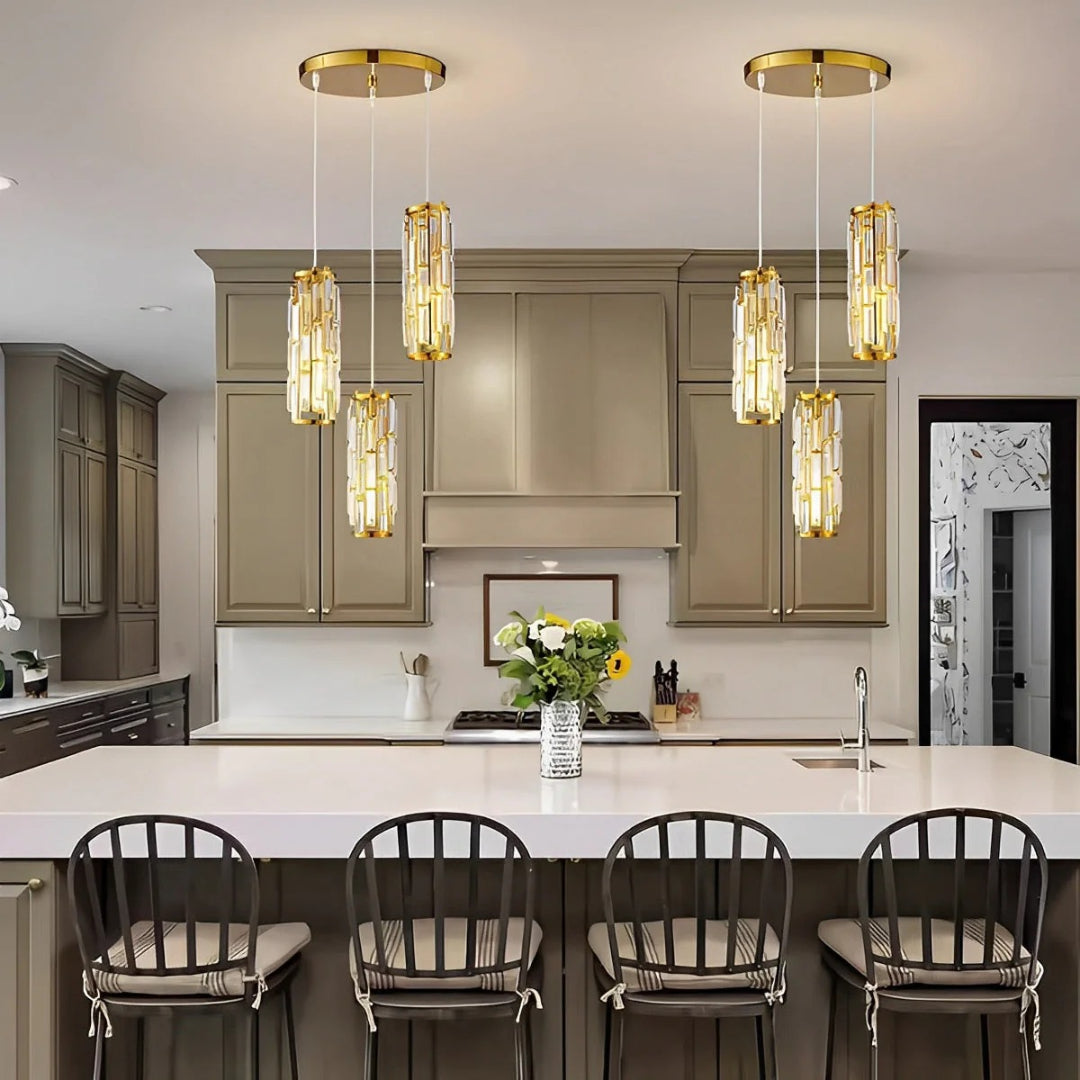 Glass pendant lamp