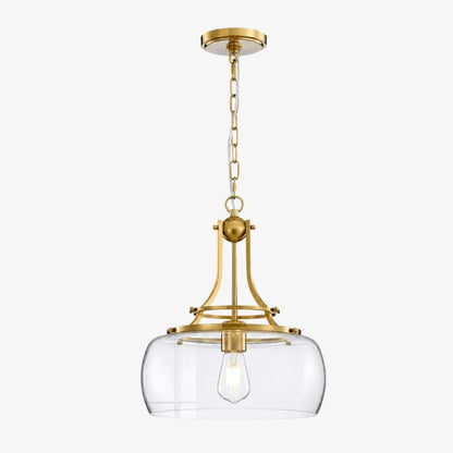 Glass pendant light