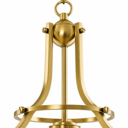 Glass pendant light