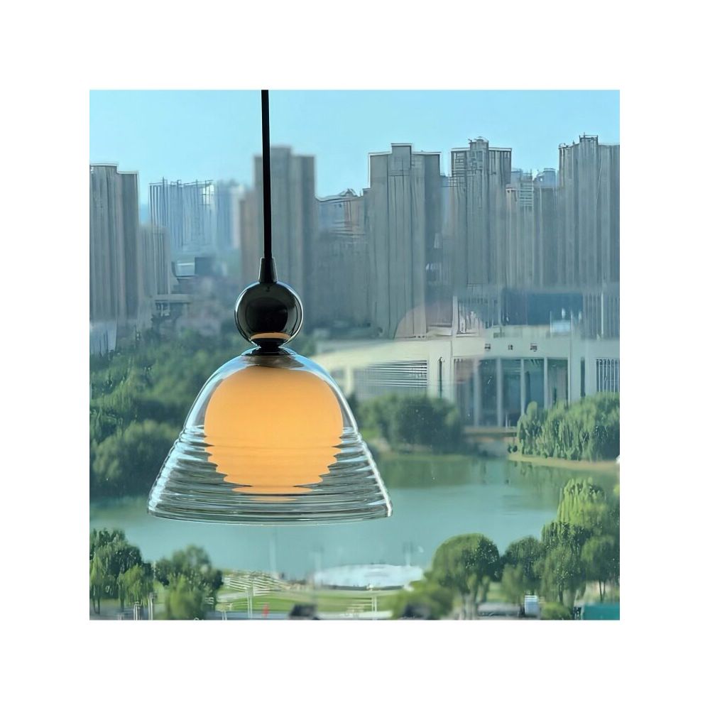 Lampa wisząca szklana kula