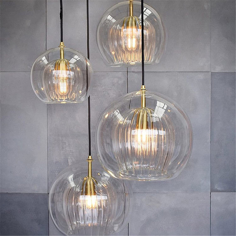 Suspension boule en verre