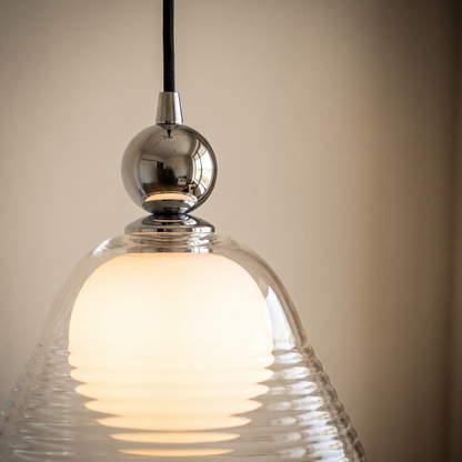 Lampa wisząca szklana kula