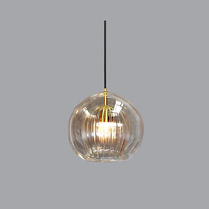 Suspension boule en verre