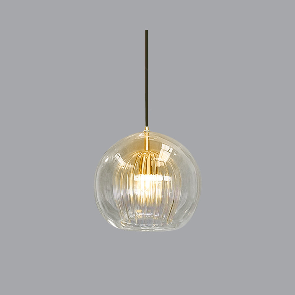 Suspension boule en verre