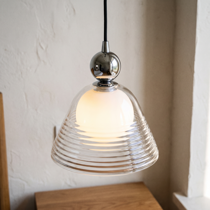 Lampa wisząca szklana kula