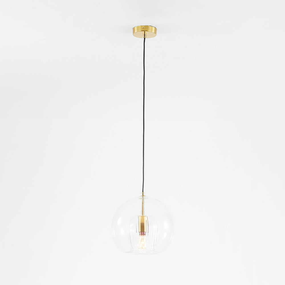 Suspension boule en verre