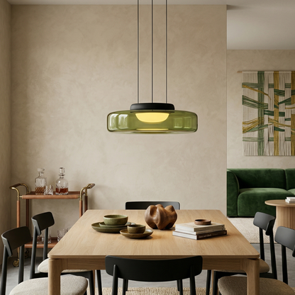 Lampa wisząca szklana wielowarstwowa