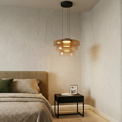 Lampa wisząca szklana wielowarstwowa
