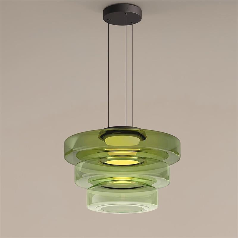 Lampa wisząca szklana wielowarstwowa