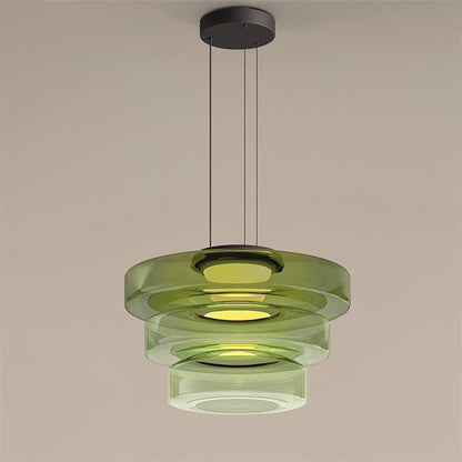 Lampa wisząca szklana wielowarstwowa