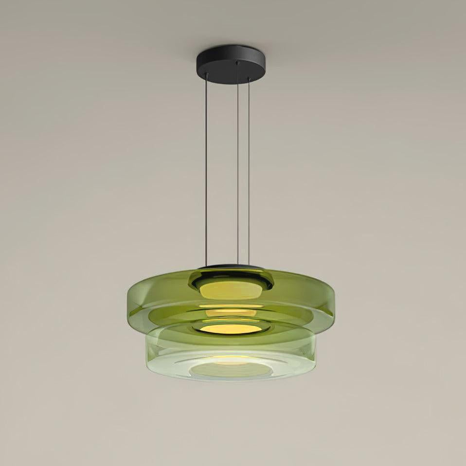 Lampa wisząca szklana wielowarstwowa