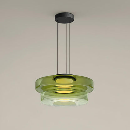 Lampa wisząca szklana wielowarstwowa