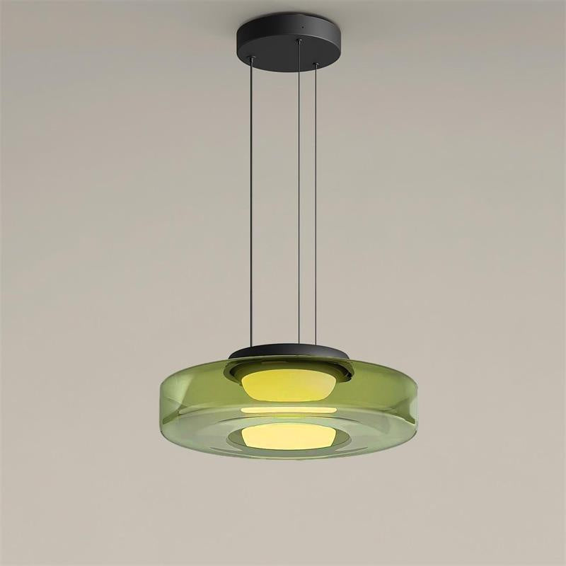 Lampa wisząca szklana wielowarstwowa