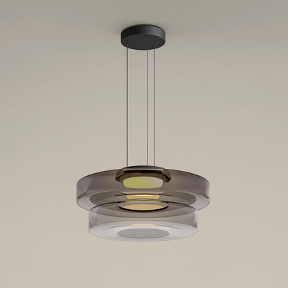 Lampa wisząca szklana wielowarstwowa
