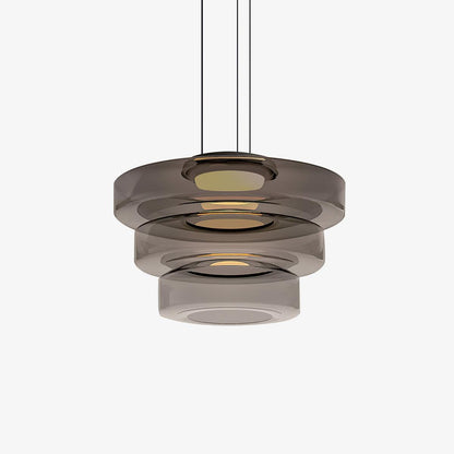 Lampa wisząca szklana wielowarstwowa
